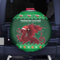 Wales Christmas Spare Tire Cover Cymru Dragon Nadolig Llawen - Wonder Print Shop