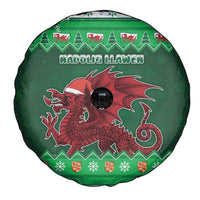 Wales Christmas Spare Tire Cover Cymru Dragon Nadolig Llawen - Wonder Print Shop
