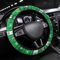 Wales Christmas Steering Wheel Cover Cymru Dragon Nadolig Llawen - Wonder Print Shop