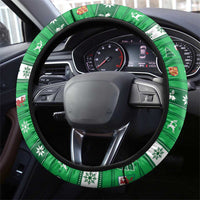 Wales Christmas Steering Wheel Cover Cymru Dragon Nadolig Llawen - Wonder Print Shop