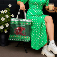Wales Christmas Tote Bag Cymru Dragon Nadolig Llawen - Wonder Print Shop