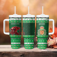 Wales Christmas Tumbler With Handle Cymru Dragon Nadolig Llawen - Wonder Print Shop