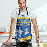 Ukraine Christmas Apron Ded Moroz And Snegurochka - Wonder Print Shop