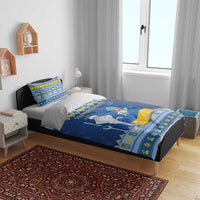 Ukraine Christmas Bedding Set Ded Moroz And Snegurochka - Wonder Print Shop