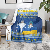 Ukraine Christmas Blanket Ded Moroz And Snegurochka - Wonder Print Shop