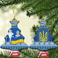 Ukraine Christmas Ceramic Ornament Ded Moroz And Snegurochka - Wonder Print Shop