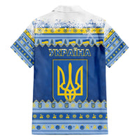 Ukraine Christmas Hawaiian Shirt Ded Moroz And Snegurochka - Wonder Print Shop