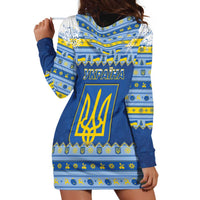 Ukraine Christmas Hoodie Dress Ded Moroz And Snegurochka - Wonder Print Shop