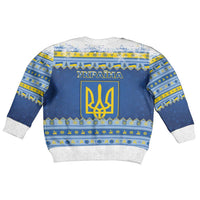 Ukraine Christmas Kid Ugly Christmas Sweater Ded Moroz And Snegurochka - Wonder Print Shop