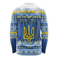 Ukraine Christmas Long Sleeve Shirt Ded Moroz And Snegurochka - Wonder Print Shop