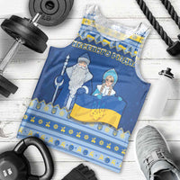 Ukraine Christmas Men Tank Top Ded Moroz And Snegurochka - Wonder Print Shop