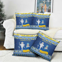 Ukraine Christmas Pillow Cover Ded Moroz And Snegurochka - Wonder Print Shop