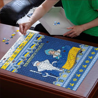 Ukraine Christmas Puzzle Ded Moroz And Snegurochka - Wonder Print Shop