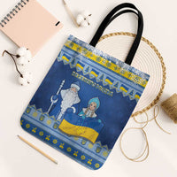 Ukraine Christmas Tote Bag Ded Moroz And Snegurochka - Wonder Print Shop