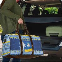 Ukraine Christmas Travel Bag Ded Moroz And Snegurochka - Wonder Print Shop