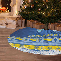 Ukraine Christmas Tree Skirt Ded Moroz And Snegurochka - Wonder Print Shop