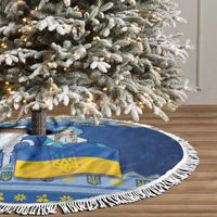 Ukraine Christmas Tree Skirt Ded Moroz And Snegurochka - Wonder Print Shop
