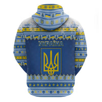 Ukraine Christmas Zip Hoodie Ded Moroz And Snegurochka - Wonder Print Shop