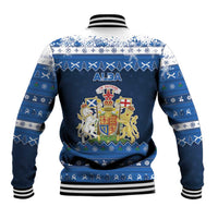 Scotland Christmas Baseball Jacket Scottish Santa Claus - Wonder Print Shop