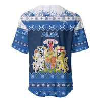 Scotland Christmas Baseball Jersey Scottish Santa Claus - Wonder Print Shop