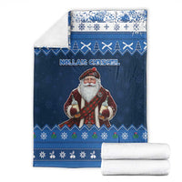 Scotland Christmas Blanket Scottish Santa Claus - Wonder Print Shop