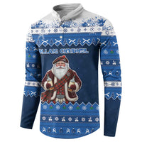 Scotland Christmas Button Sweatshirt Scottish Santa Claus - Wonder Print Shop
