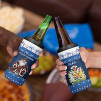 Scotland Christmas 4 in 1 Can Cooler Tumbler Scottish Santa Claus - Wonder Print Shop