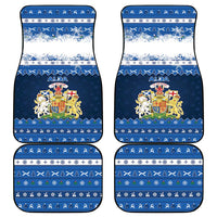 Scotland Christmas Car Mats Scottish Santa Claus - Wonder Print Shop