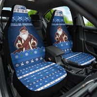 Scotland Christmas Car Seat Cover Scottish Santa Claus - Wonder Print Shop