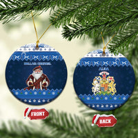 Scotland Christmas Ceramic Ornament Scottish Santa Claus - Wonder Print Shop