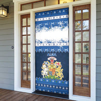 Scotland Christmas Door Cover Scottish Santa Claus - Wonder Print Shop