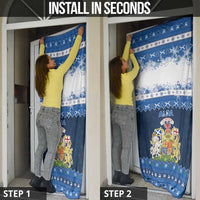 Scotland Christmas Door Cover Scottish Santa Claus - Wonder Print Shop