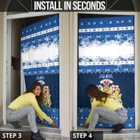 Scotland Christmas Door Cover Scottish Santa Claus - Wonder Print Shop