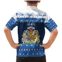 Scotland Christmas Family Matching Mermaid Dress and Hawaiian Shirt Scottish Santa Claus - Wonder Print Shop