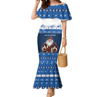 Scotland Christmas Family Matching Mermaid Dress and Hawaiian Shirt Scottish Santa Claus - Wonder Print Shop