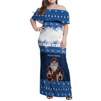 Scotland Christmas Family Matching Off Shoulder Maxi Dress and Hawaiian Shirt Scottish Santa Claus - Wonder Print Shop
