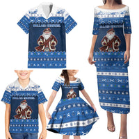 Scotland Christmas Family Matching Puletasi and Hawaiian Shirt Scottish Santa Claus - Wonder Print Shop
