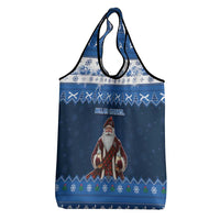 Scotland Christmas Grocery Bag Scottish Santa Claus - Wonder Print Shop
