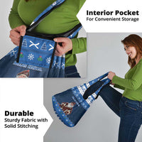 Scotland Christmas Grocery Bag Scottish Santa Claus - Wonder Print Shop