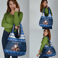 Scotland Christmas Grocery Bag Scottish Santa Claus - Wonder Print Shop