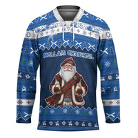 Scotland Christmas Hockey Jersey Scottish Santa Claus - Wonder Print Shop