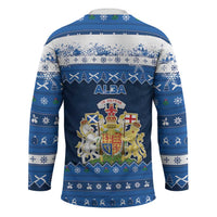 Scotland Christmas Hockey Jersey Scottish Santa Claus - Wonder Print Shop