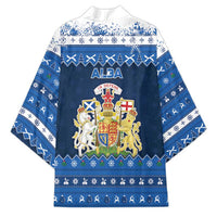 Scotland Christmas Kimono Scottish Santa Claus - Wonder Print Shop