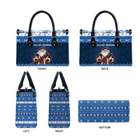 Scotland Christmas Leather Bag Scottish Santa Claus - Wonder Print Shop