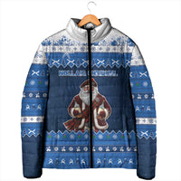 Scotland Christmas Padded Jacket Scottish Santa Claus - Wonder Print Shop