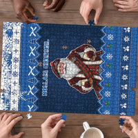 Scotland Christmas Puzzle Scottish Santa Claus - Wonder Print Shop