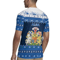 Scotland Christmas Rugby Jersey Scottish Santa Claus - Wonder Print Shop
