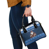 Scotland Christmas Shoulder Handbag Scottish Santa Claus - Wonder Print Shop