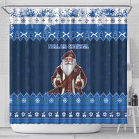 Scotland Christmas Shower Curtain Scottish Santa Claus - Wonder Print Shop