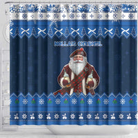 Scotland Christmas Shower Curtain Scottish Santa Claus - Wonder Print Shop